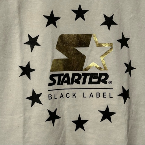 STARTER ‘Black Label’ Tee White/Gold - Picture 2 of 7